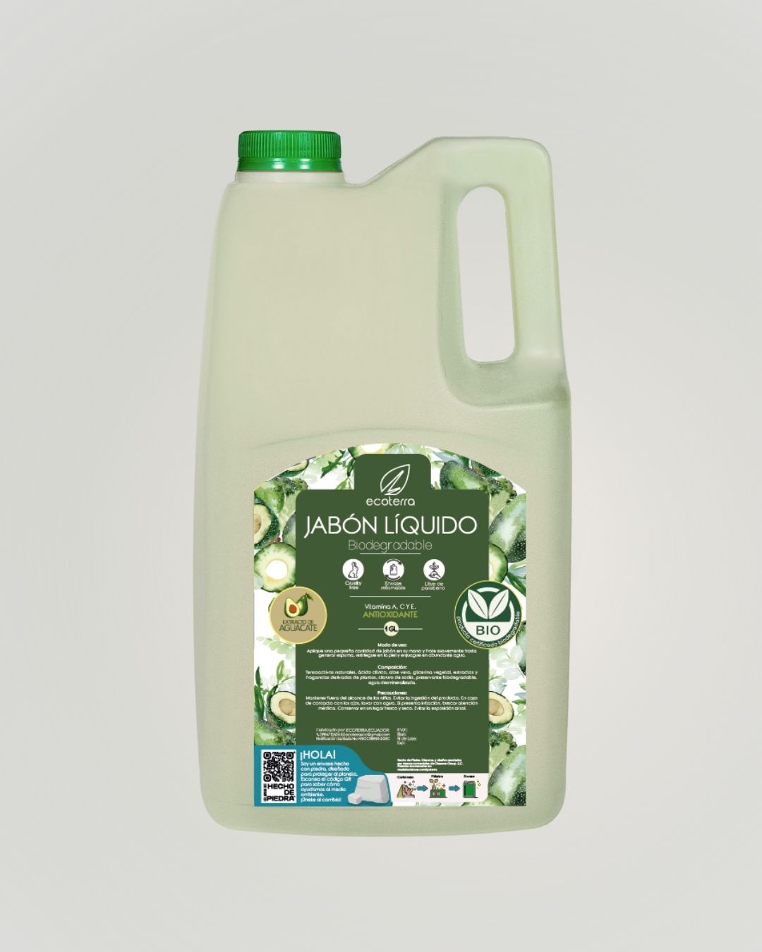 Jabón Líquido Natural Aguacate Galón