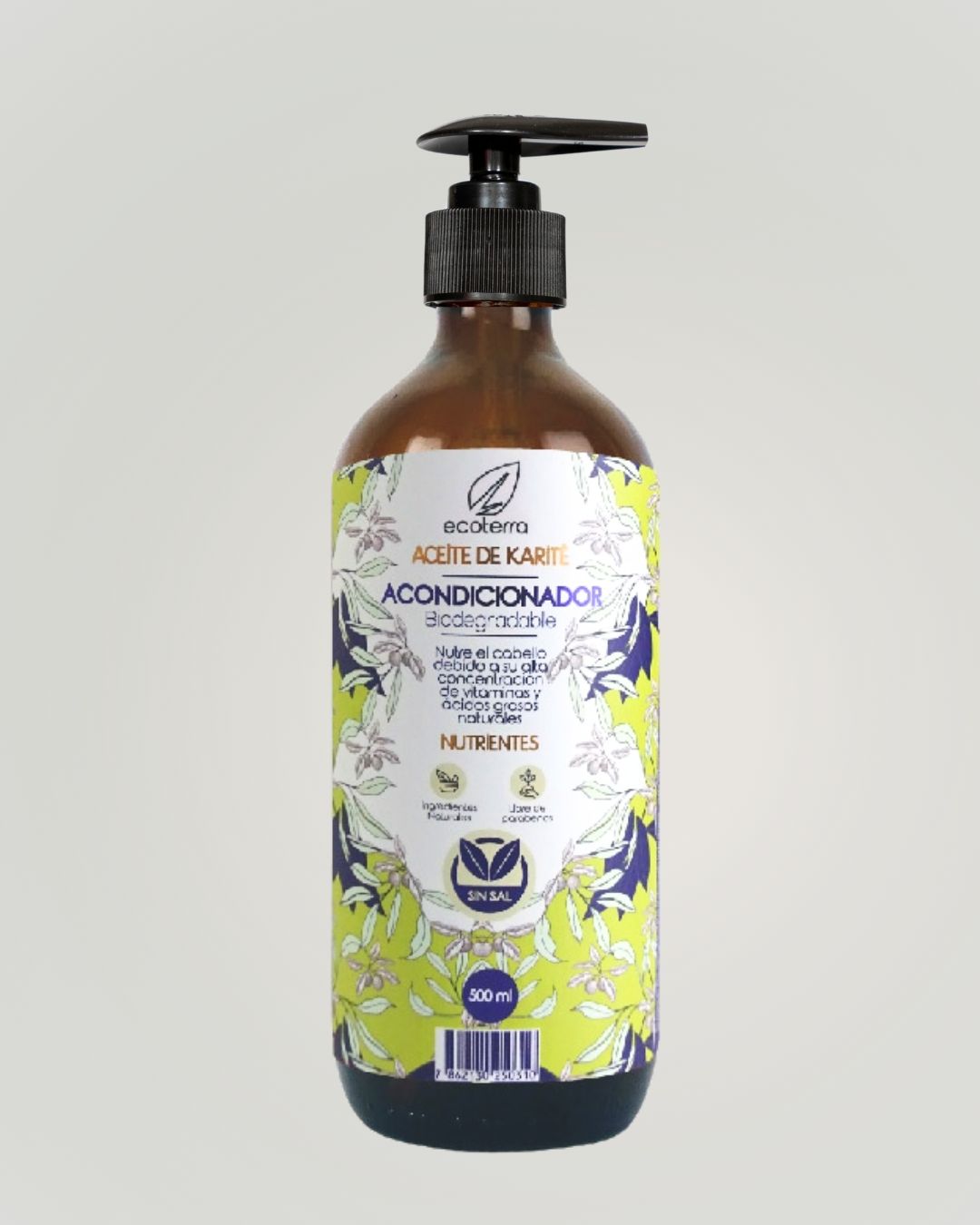 Acondicionador Natural Karité 500ml Vidrio